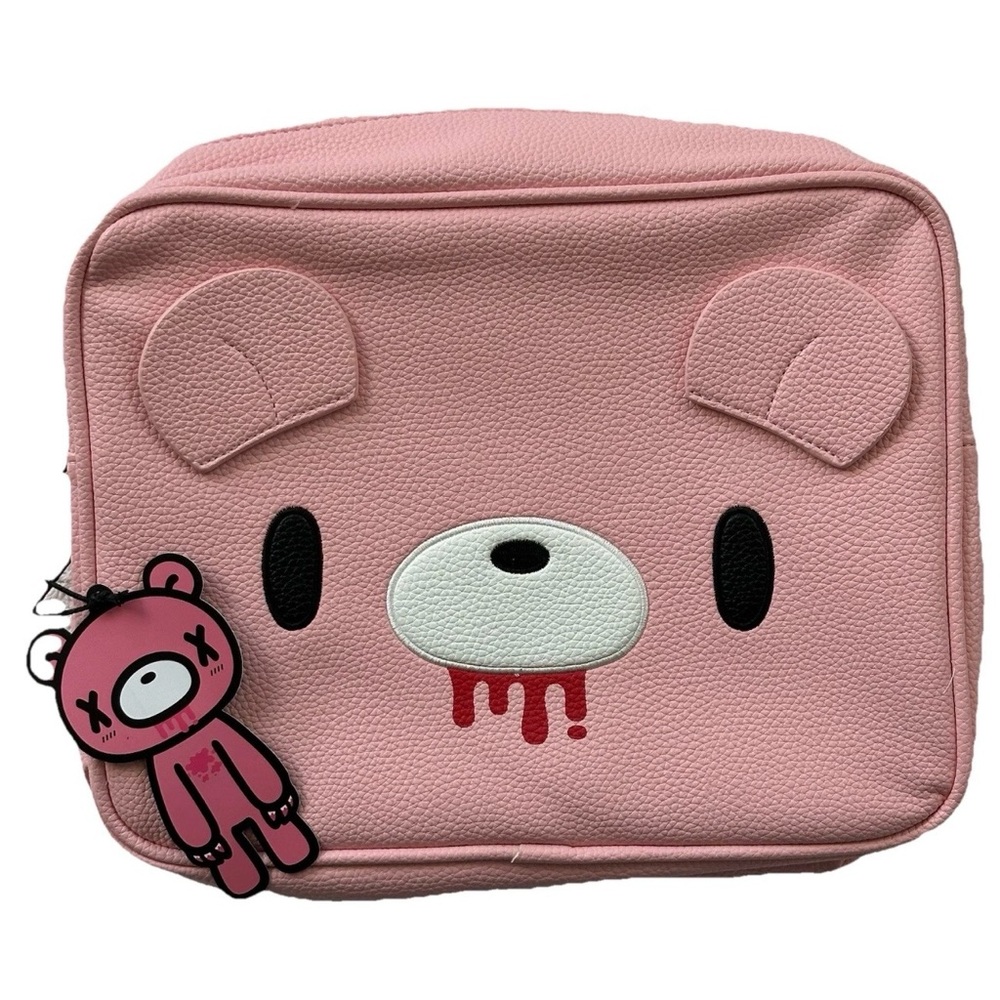 NWT Cakeworthy x Gloomy Bear Pink Spooky Cute Cosmetic Bag-Kawaii Y2K Deadstock